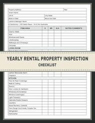 Yearly Rental Property Inspection Checklist