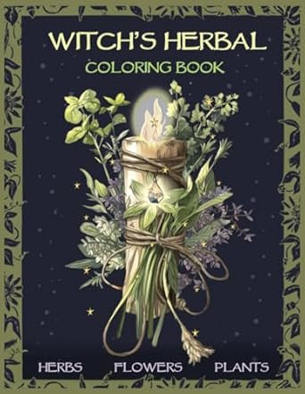 Witch's Herbal Coloring Book