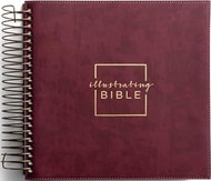 Illustrating Bible CSB Spiral Bound Bible Journal Cranberry