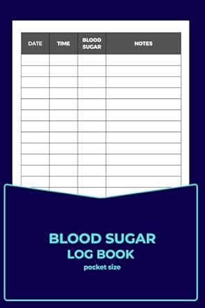 Blood Sugar Log Book pocket size