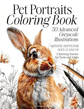 Pet Portrait Coloring Book