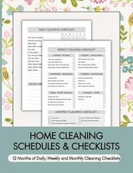Home Cleaning Schedules & Checklists