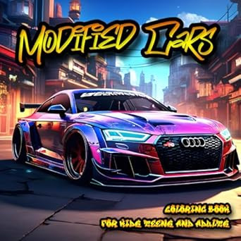 Modified Cars Coloring Book