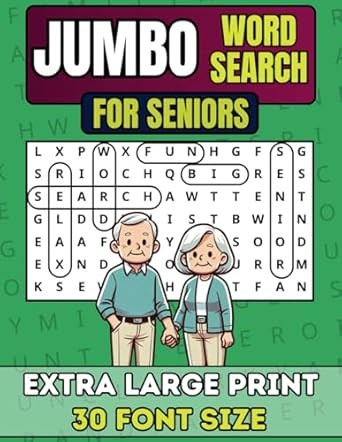 Jumbo Word Search For Seniors