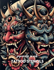 Japanese mask tattoo stencils: Japanese mask tattoo design