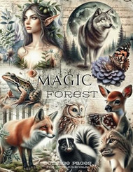 Magic Forest Collage Pages for Junk Journals