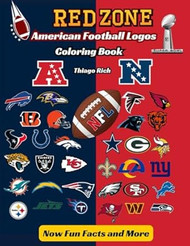 Red Zone American Football Logos Coloring Book