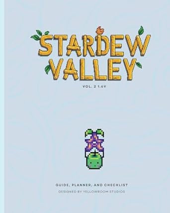 1 6v Stardew Valley Gaming Guide Planner and Checklist