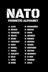 NATO Phonetic Alphabet Military Chart Notebook