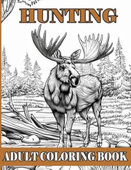 Hunting Adult Coloring Book