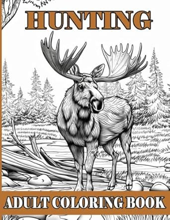 Hunting Adult Coloring Book