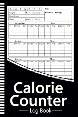 Calorie Counter Log Book