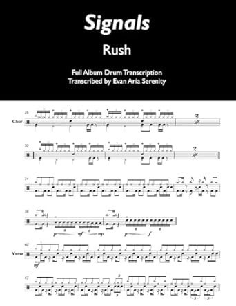 Rush Signals: Full Album Drum Transcription