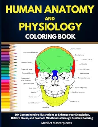 The Complete Human Anatomy and Physiology Coloring book