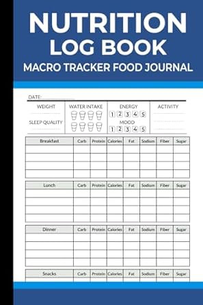 Nutrition Log Book & Macro Tracker Food Journal