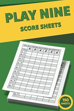 Play Nine Score Sheets