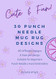 Cute & Fun Mug Rug Patterns & Templates for Punch Needle