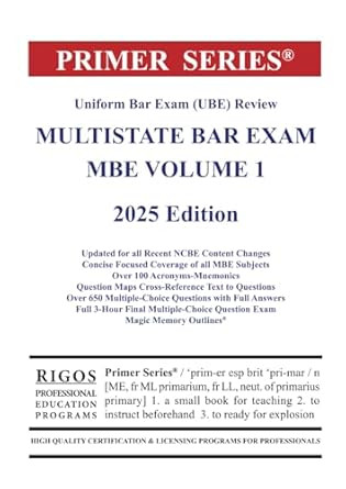 Primer Series Uniform Bar Exam