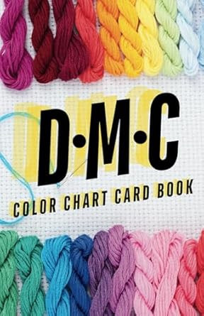 DMC Color Chart Card Book with Actual Thread Sample Space
