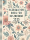 Restaurant Reservation Book 2025