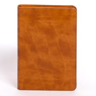 CSB Personal Size Bible Saddle LeatherTouch Red Letter