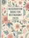 Reservation Book for Restaurant 2025