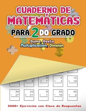 Cuaderno de Matematicas para 2do Grado