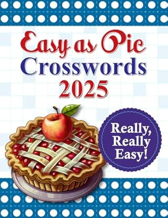 Crossword Puzzle Easy as Pie 2025 book for Adults