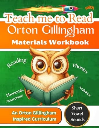 Teach me to Read with Orton Gillingham Materials Workbook