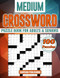 Medium Crossword Puzzle Books For Adults and Seniors - 100 Puzzles