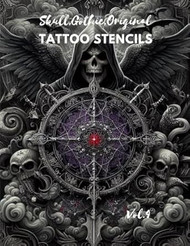 Skull gothic original tattoo stencils