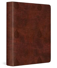 ESV Single Column Journaling Bible TruTone Chestnut Leaves