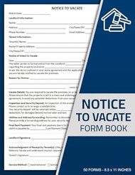 Notice to Vacate Form Book