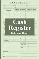 Cash Register Balance Sheet