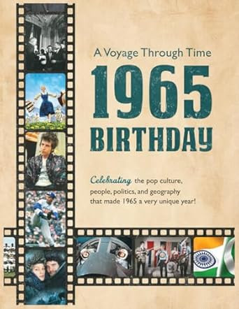 60th Birthday Gift for Men and Women - 1965 Birthday Book
