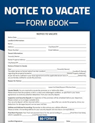 Notice to Vacate Form Book: Landlord to Tenant Notice to