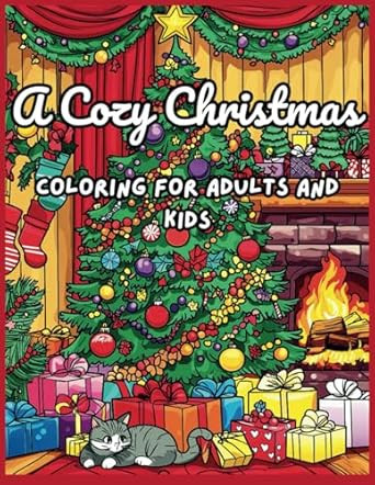 A Cozy Christmas Coloring for Adults and Kids