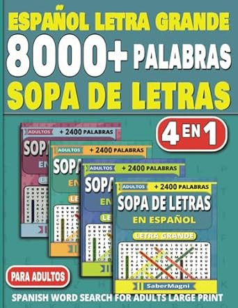 Sopa de Letras en Espanol Para Adultos Letra Grande