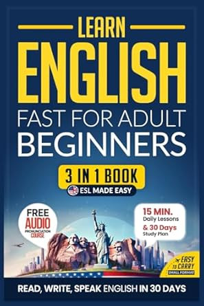 Learn English Fast for Adult Beginners  ESL Certified Workbook