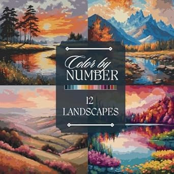 Color by Number Adult Coloring Book