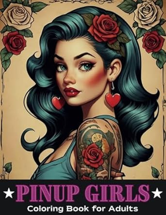 Pinups Coloring Book for Adults
