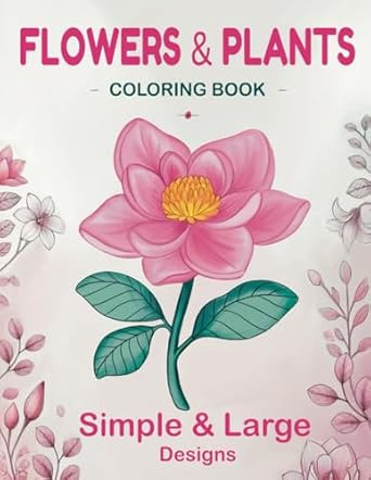 Flowers & Plants Coloring Book