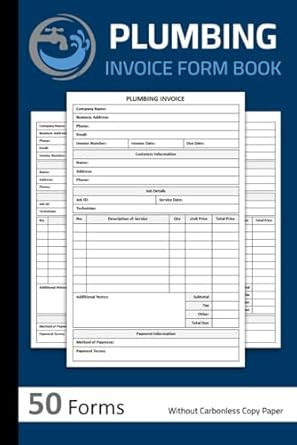 Plumbing Invoice Form Book