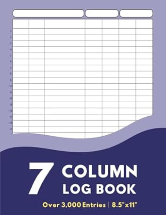 7 Column Log Book