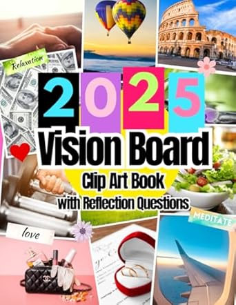 2025 Vision Board Clip Art Book
