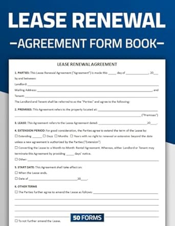 Lease Renewal Agreement Form Book