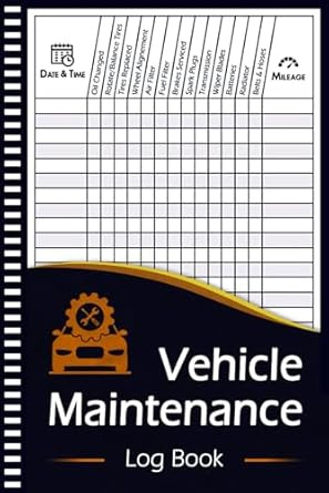 Vehicle Maintenance Log Book