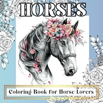 Horses Coloring Book