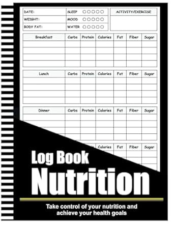 Nutrition Log Book