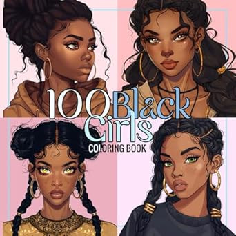 100 Black Girls Coloring Book